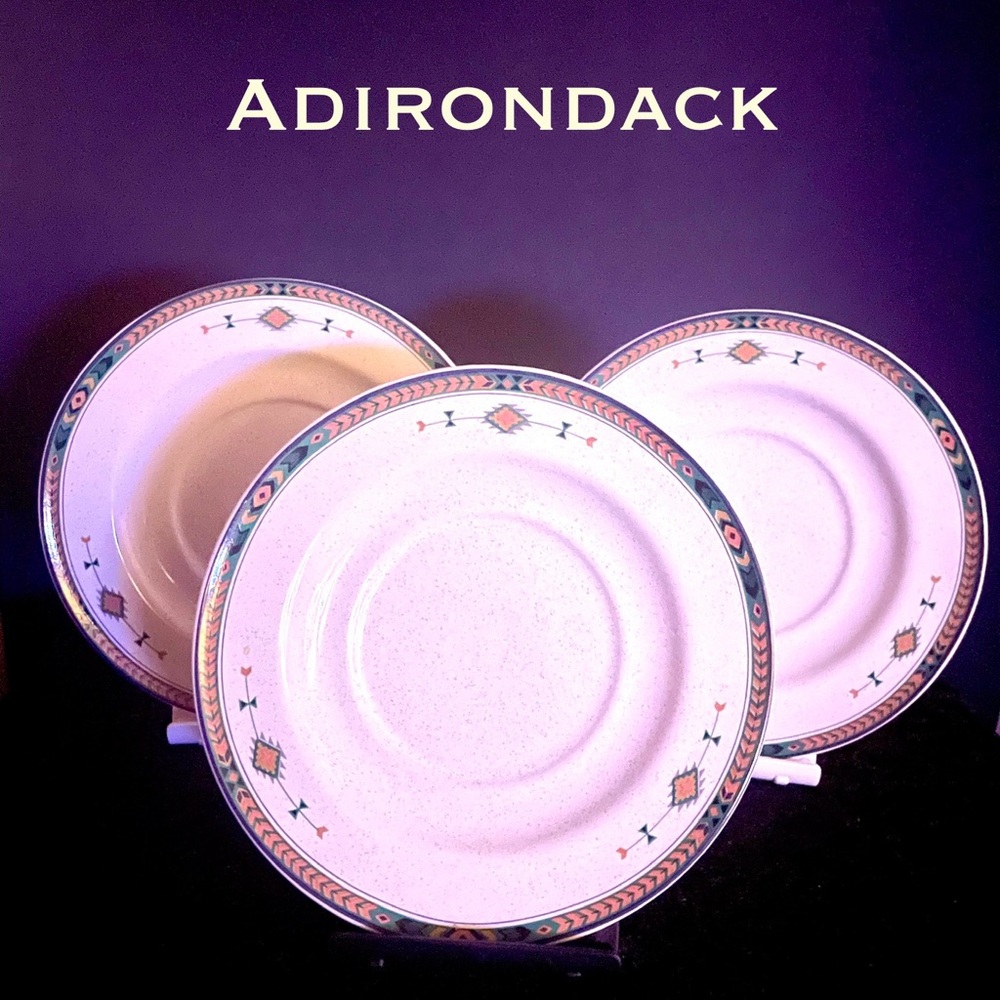 ADIRONDACK Studio Nova -Three 6 5/8” SW Plates Bread & Butter Dessert Appetizer